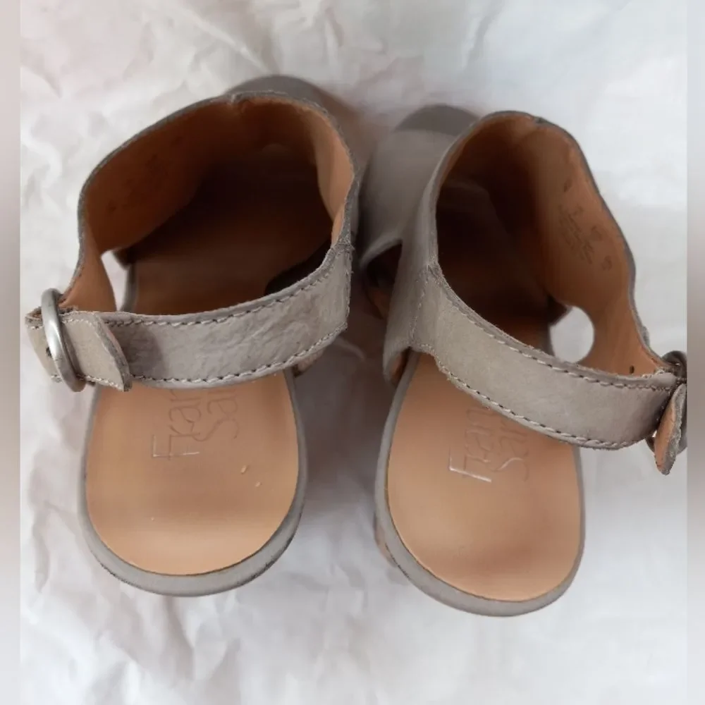 Franco Sarto Cork Taupe Wedge Sandals Size 7